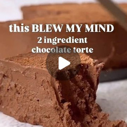 Easy Plant Based Recipes On Instagram: Two Ingredient Pear Chocolate Torte