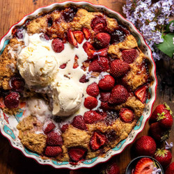 Easy Strawberry Spoon Cake