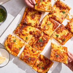Flaky Puff Crust Pizza