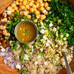 Vegan Couscous Salad With Feta And Mint