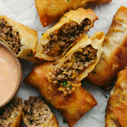 Cheeseburger Eggrolls