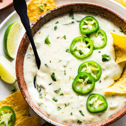Salsa Verde Queso Dip