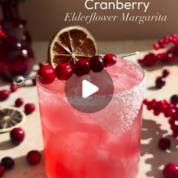 Cranberry Elderflower Margarita