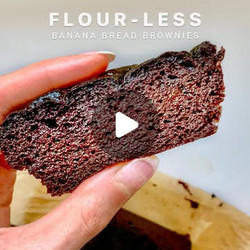 Flour-less Banana Bread Brownies