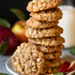 Apple Cinnamon Oatmeal Cookies