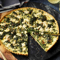 Spinach And Goat Cheese Quiche