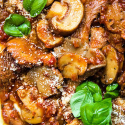 Mushroom Ragù With Polenta