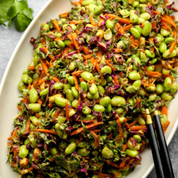 Edamame Salad With Peanut Sauce