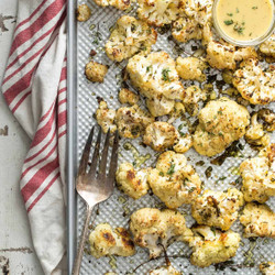 Roasted Cauliflower With Lemon Pepper And Thyme