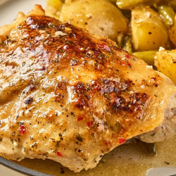 One Pan Garlic Parmesan Chicken Dinner