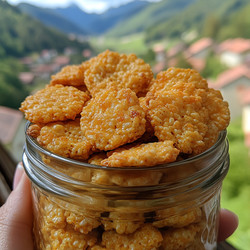 Irresistible Rice Krispie Cheddar Crackers