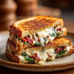 Sun-dried Tomato, Spinach, And Ricotta Grilled Cheese