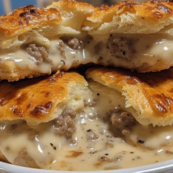 Sausage, Gravy, &amp; Biscuit Pie