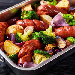 Sheet Pan Sausage And Veggies