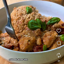 Crispy Garlic Herb Chicken With Sun-dried Tomato Sauce