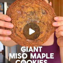 Maple Miso Crispy Chewy Cookies