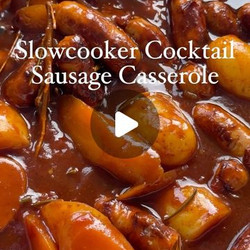 Slowcooker Cocktail Sausage &amp; Potato Casserole