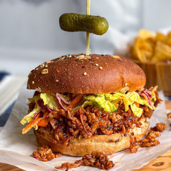 High Protein Pulled Bbq Jackfruit Sandwiches