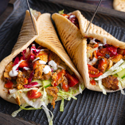 Chicken Shawarma With Laffa Bread