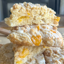 Peach Cobbler Scones