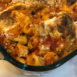 Baked Pasta And Broccoli In Creamy Tomato Sauce