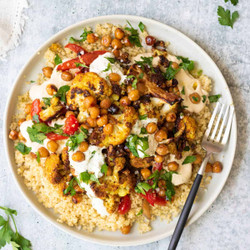 MUSHROOM, CHICKPEA, CAULIFLOWER SHAWARMA
