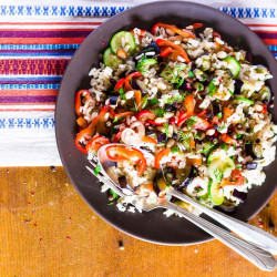 Adventist Brown Rice Salad