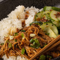 Sticky Sesame Pork Bowls 