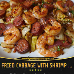 Fried Cabbage With Shrimp, Sausage &amp; Bacon