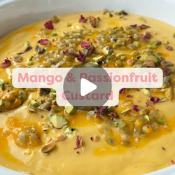 Mango &amp; Passionfruit Custard