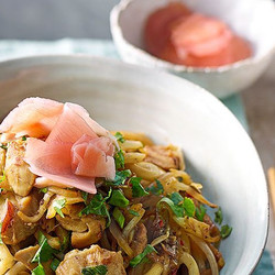 Ginger Chicken Udon Noodles