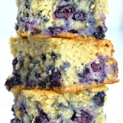 Healthy Yogurt Oat Blueberry Breakfast Cake
