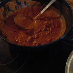 Veganes Butterchicken mit Reis