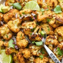 Mexican Roasted Cauliflower {paleo + Vegan + Whole30}