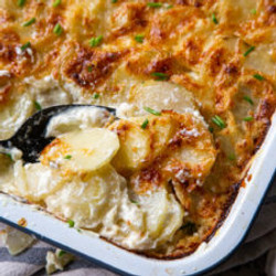 Ultimate Three Cheese Potatoes Au Gratin