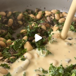 One Pot Miso Mushroom Butter Beans