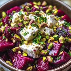 Beets with Stracciatella &amp; Pistachios