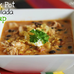 Crock Pot Chicken Enchilada Soup