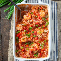 Dump-and-bake Shrimp Etouffee With Rice