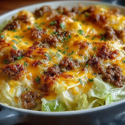 Creamed Cabbage And Ground Beef Casserole