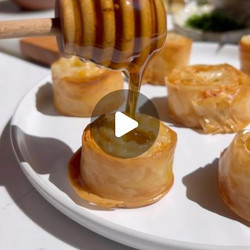 Gruyere &amp; Honey Phyllo Bites