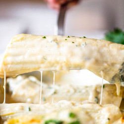 Chicken And Spinach Manicotti