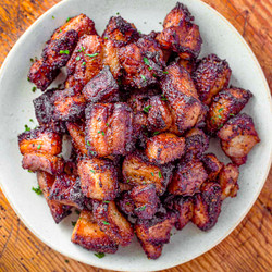 Air Fryer Pork Belly Bites