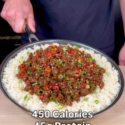 High Protein Korean Beef Rice Bowls With 45g Protein💪