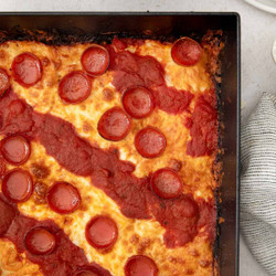Gluten-free Detroit-style Pizza