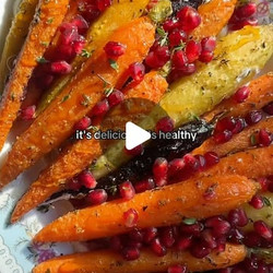 Whipped Boursin Roasted Rainbow Carrots With Hot Honey