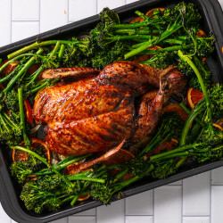 Sheet Pan Soy-glazed Duck With Tingly Broccolini
