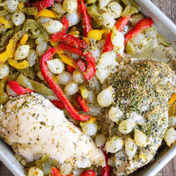 Chicken And Peppers Sheet Pan Dinner Recipe 