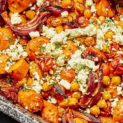 Smoky Carrot &amp; Chickpea Traybake
