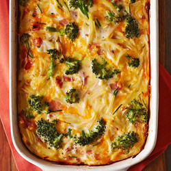 Ham &amp; Broccoli Breakfast Casserole